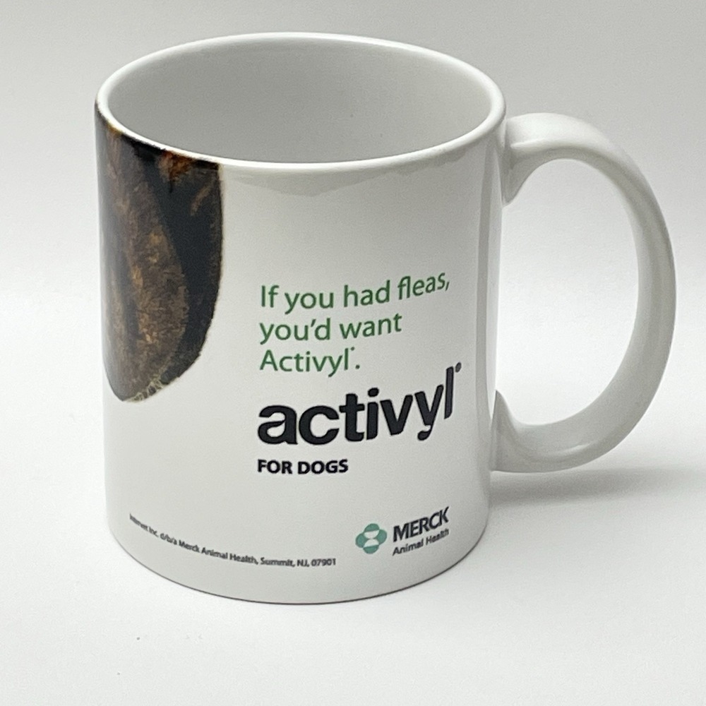 Activyl Fleas Puppy Dog Ceramic Coffee MUG  Tea Cup Vet‎ Farm Pharmaceuticals